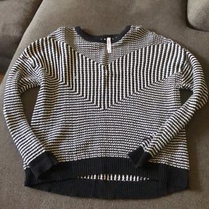 RVCA Black and White Sweater